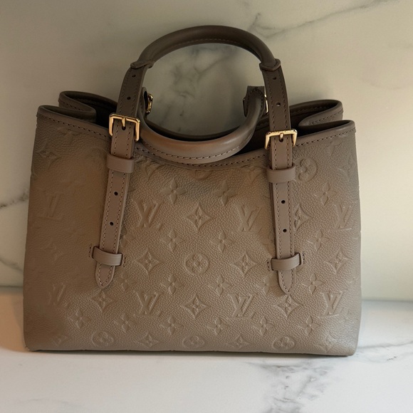Louis Vuitton Dove Grey Embossed Satchel - Picture 1 of 7